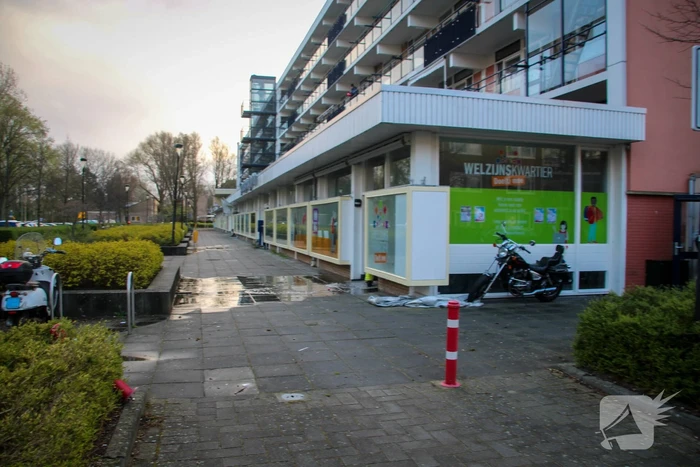 Welzijnskwartier en gezondheidsplein onder water door lekkende kraan