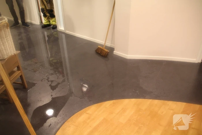 Welzijnskwartier en gezondheidsplein onder water door lekkende kraan