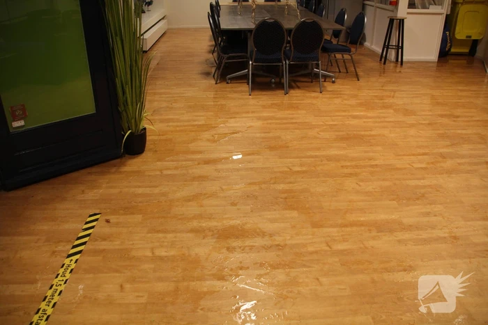 Welzijnskwartier en gezondheidsplein onder water door lekkende kraan