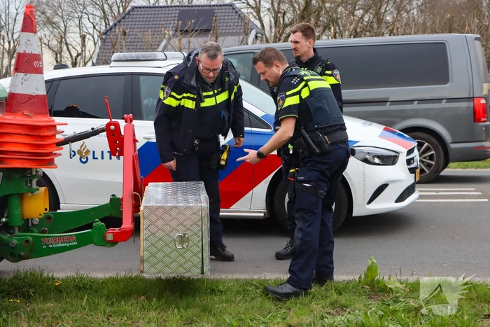 Fietser aangereden door tractor