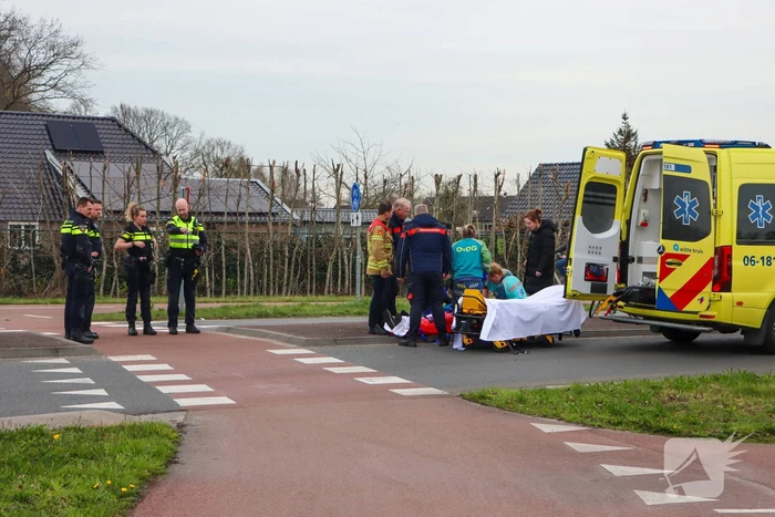 Fietser aangereden door tractor