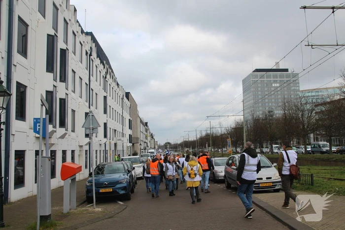 Politieagenten demonstreren tegen te hoge pensioenleeftijd