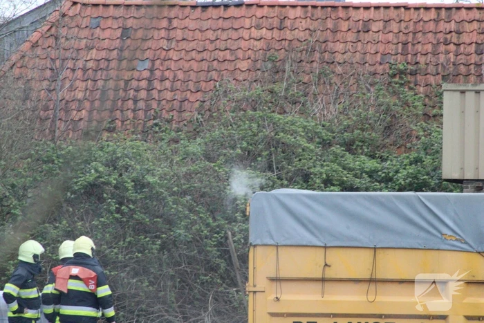 Rookontwikkeling bij brand in container