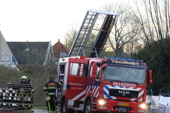 Rookontwikkeling bij brand in container