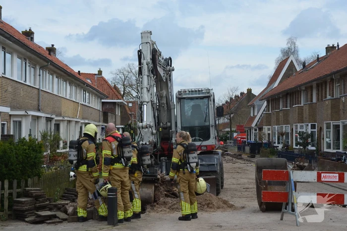 Gaslekkage ontstaan tijdens werkzaamheden