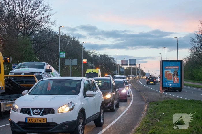 Vier voertuigen betrokken bij kettingbotsing