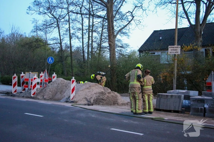 Weg afgesloten vanwege gaslekkage