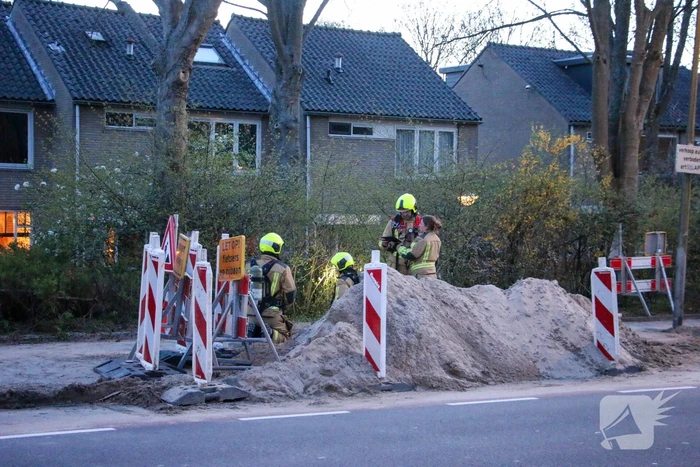 Weg afgesloten vanwege gaslekkage