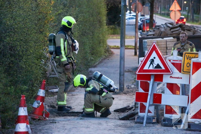 Weg afgesloten vanwege gaslekkage