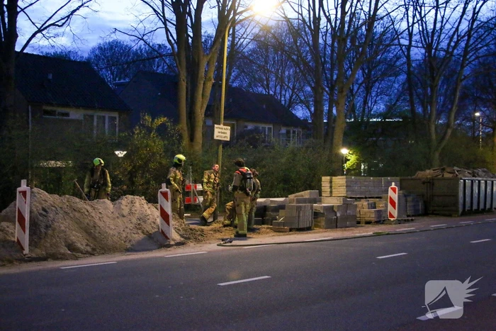 Weg afgesloten vanwege gaslekkage