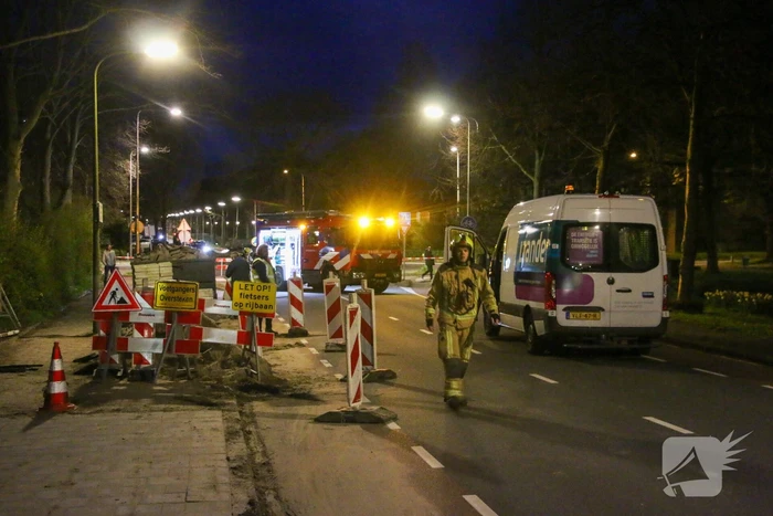 Weg afgesloten vanwege gaslekkage