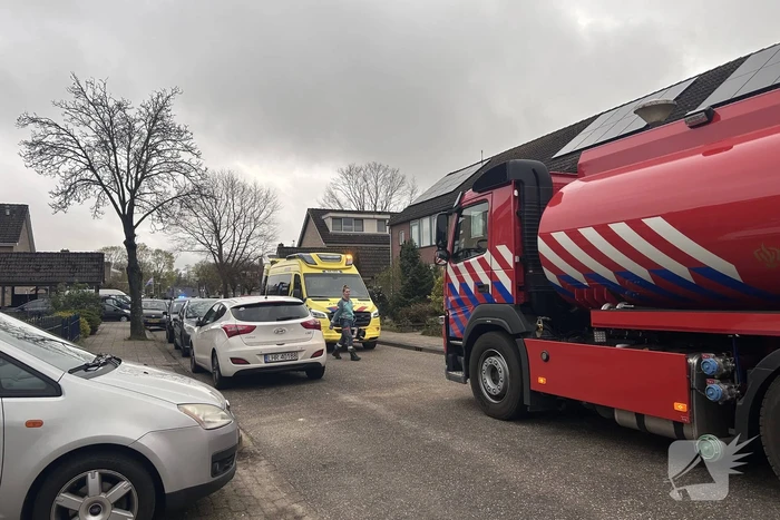 Rookontwikkeling bij brand in keuken van woning