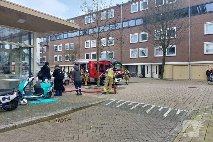 Kleine brand in flatwoning