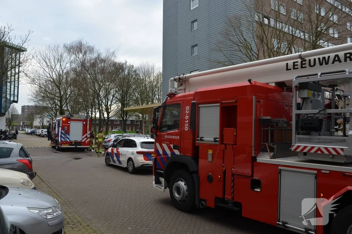 Kleine brand in flatwoning