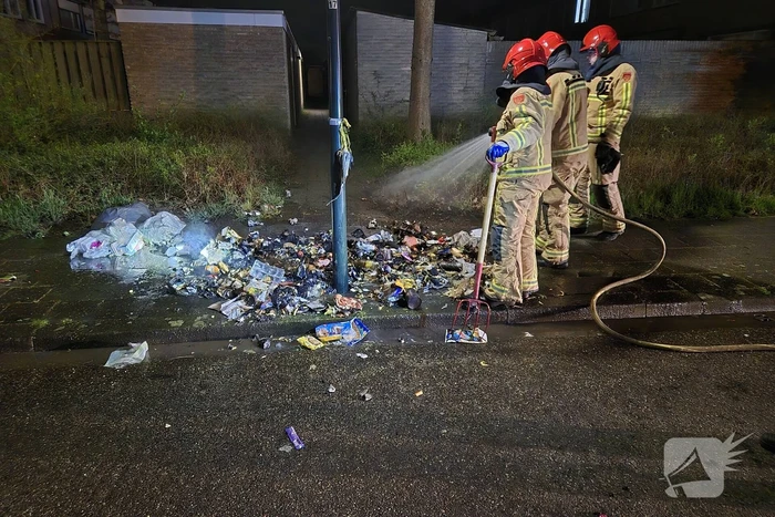 Flinke rookontwikkeling door afvalbrand