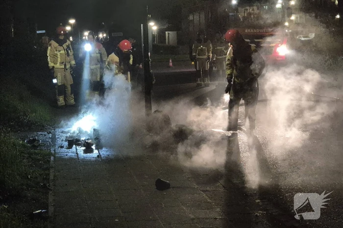 Flinke rookontwikkeling door afvalbrand