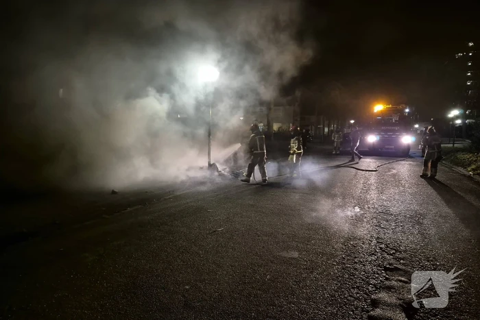 Flinke rookontwikkeling door afvalbrand