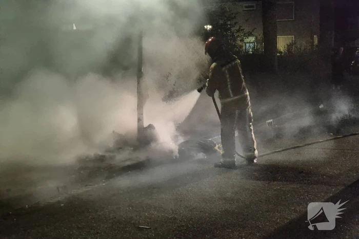 Flinke rookontwikkeling door afvalbrand
