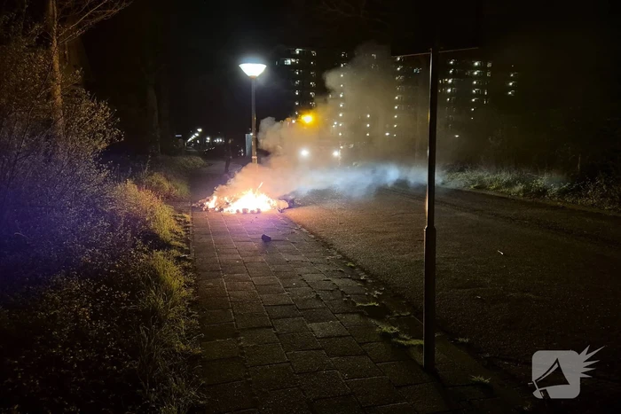 Flinke rookontwikkeling door afvalbrand