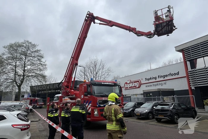 Bedrijf ontruimd door brandmelding