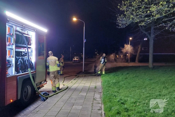Deelscooter volledig uitgebrand
