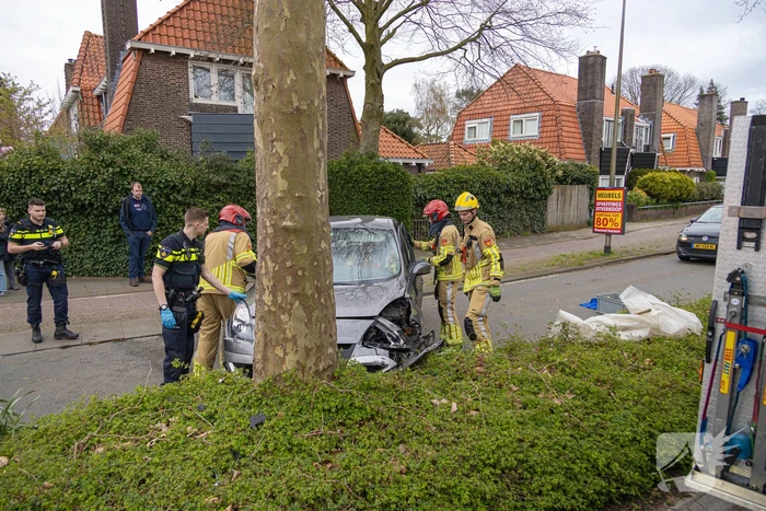 Automobilist botst tegen boom