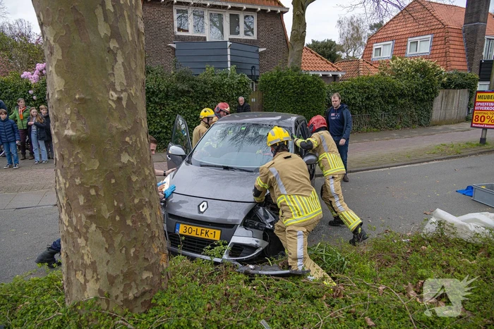 Automobilist botst tegen boom