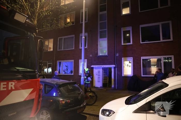 Brand op balkon van woning