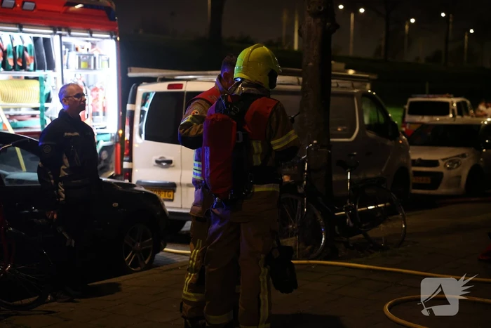 Brand op balkon van woning