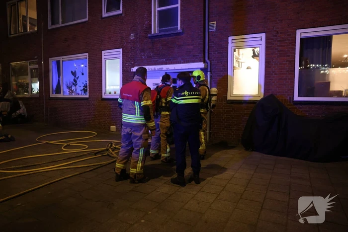 Brand op balkon van woning
