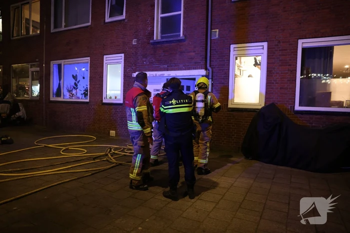 Brand op balkon van woning