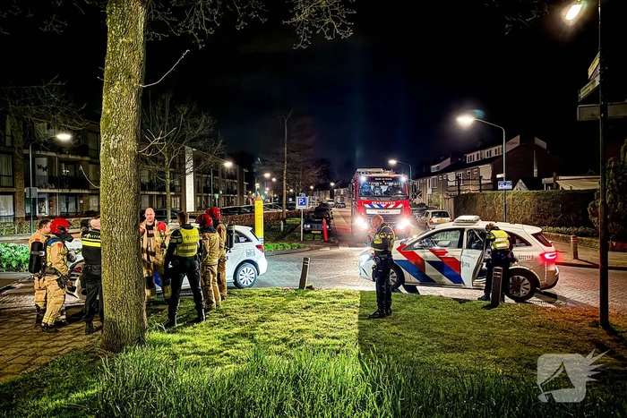 Politieauto in brand, inbreker opgepakt