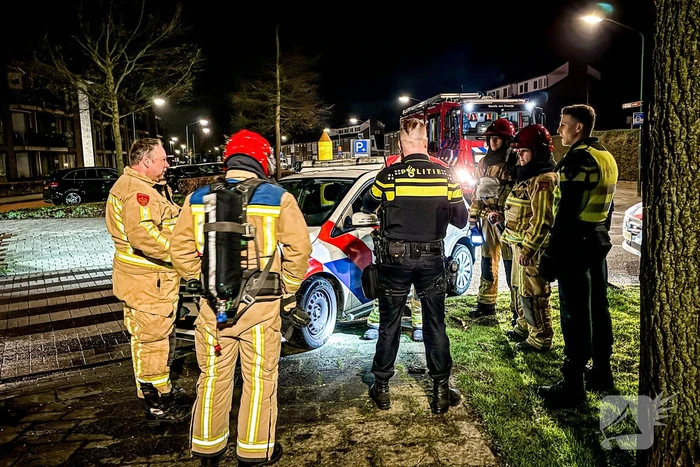 Politieauto in brand, inbreker opgepakt