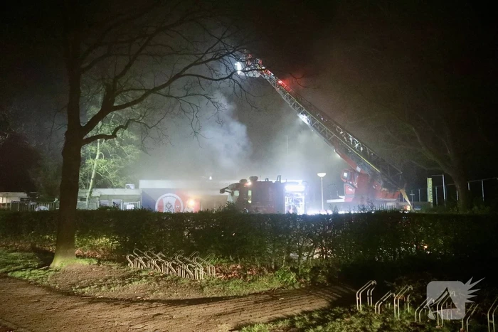 Grote brand in clubhuis van voetbalvereniging