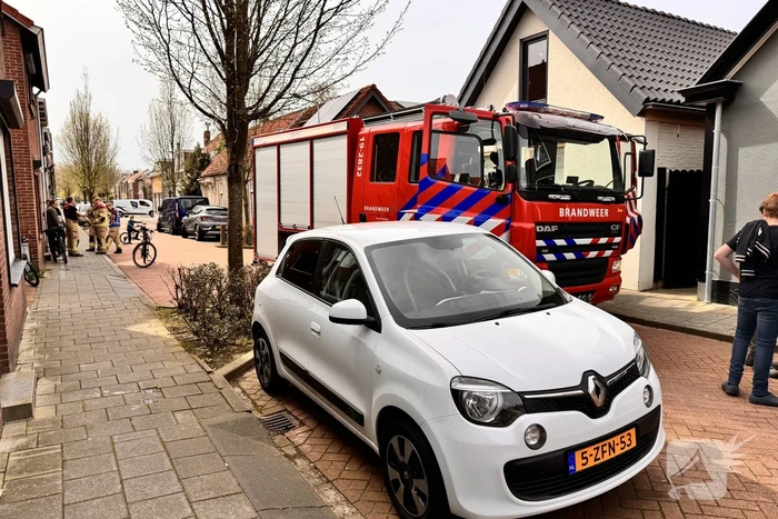 Gaslekkage door werkzaamheden in tuin van woning