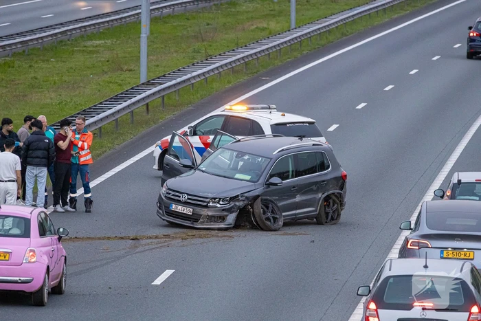 Flinke schade na ongeval op snelweg