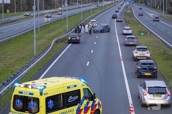 Flinke schade na ongeval op snelweg