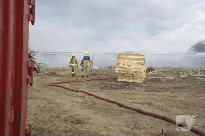 Brand in kas zorgt voor fikse rookontwikkeling