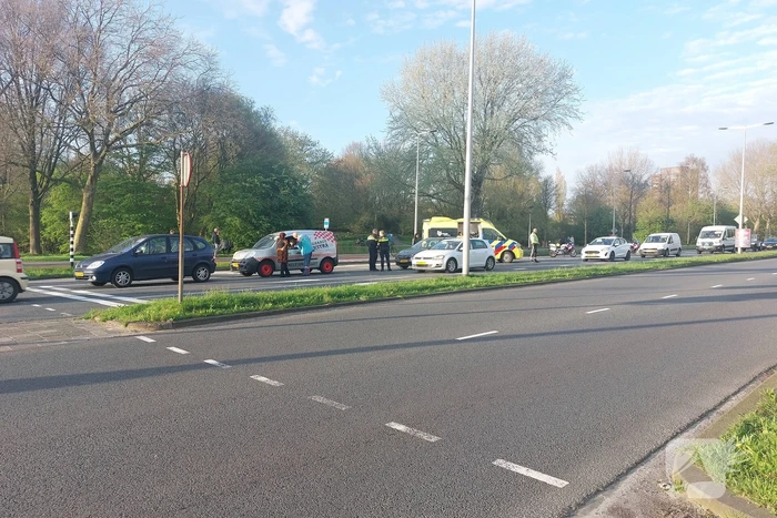 Kettingbotsing bij verkeerslichten