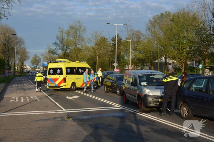 Kettingbotsing bij verkeerslichten