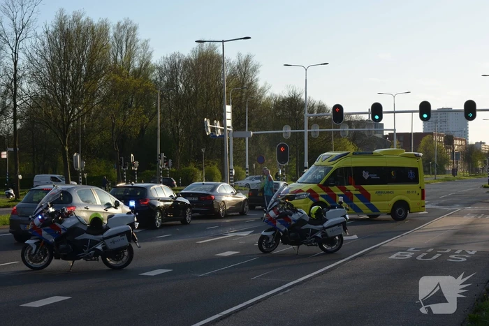 Kettingbotsing bij verkeerslichten