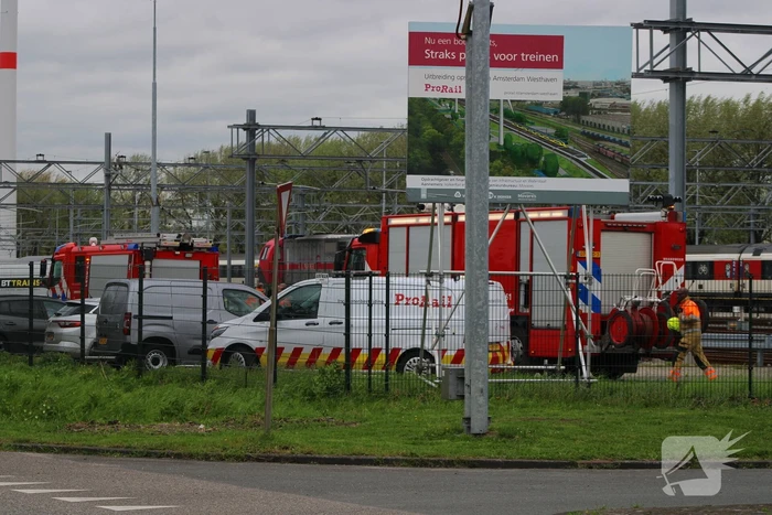 Lekkende ketelwagon op rangeerterrein
