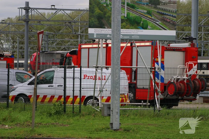 Lekkende ketelwagon op rangeerterrein