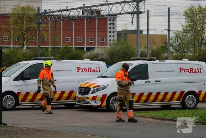 Lekkende ketelwagon op rangeerterrein