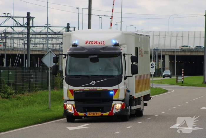 Lekkende ketelwagon op rangeerterrein