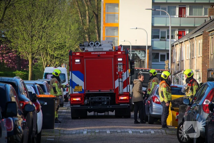 Gasleiding provisorische gedicht door brandweer