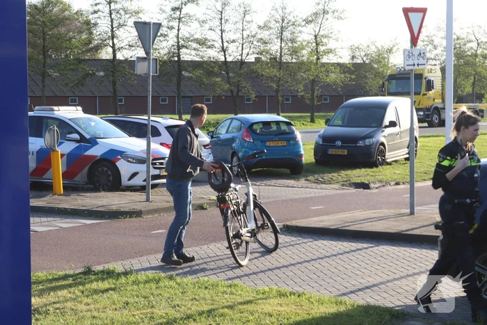 Fietster aangereden op fietspad