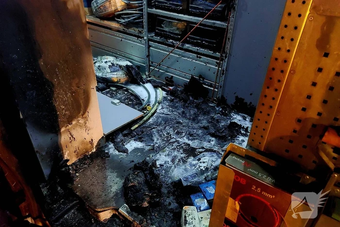Brand in bestelbus snel onder controle