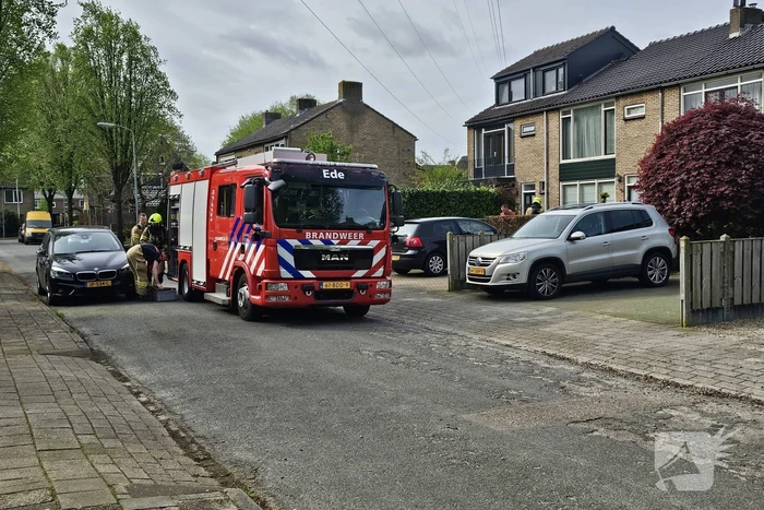 Gasleiding geraakt tijdens werkzaamheden