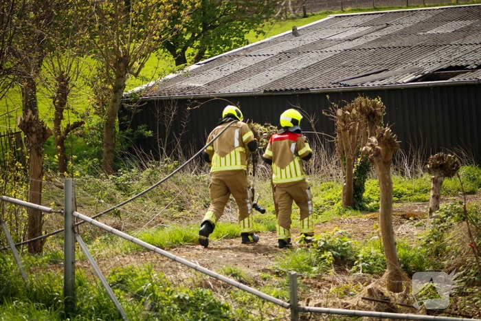 Brand in schuur snel onder controle